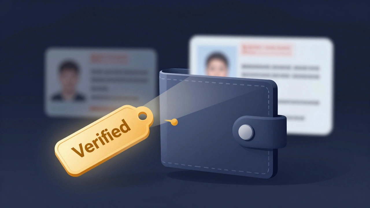 Abstract digital token proving identity without revealing personal documents