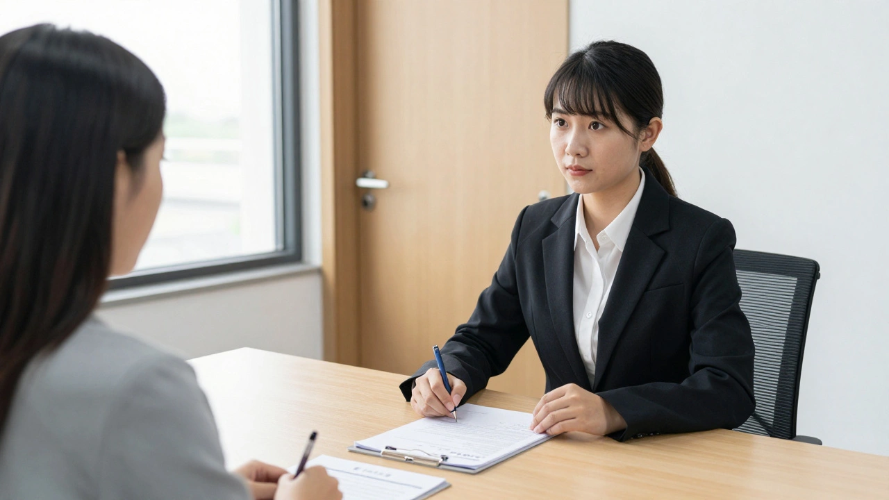 Private interview emphasizing safety and independent communication