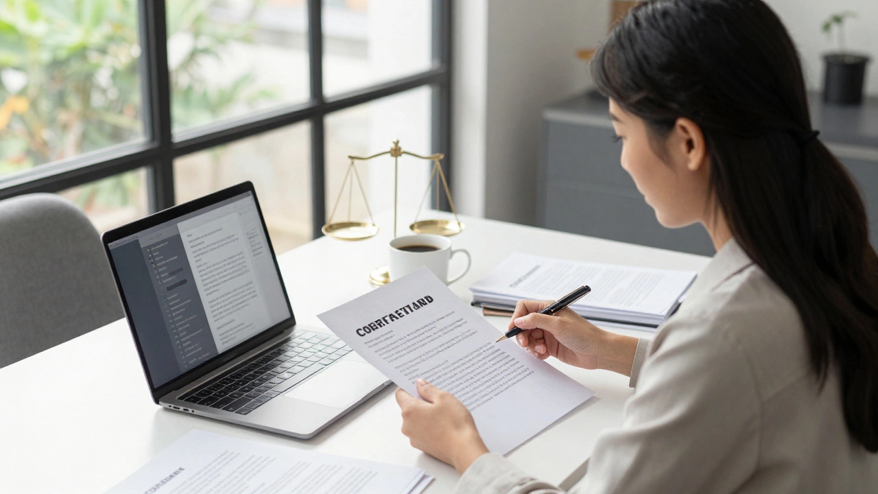 Creator consulting with lawyer over contract documents